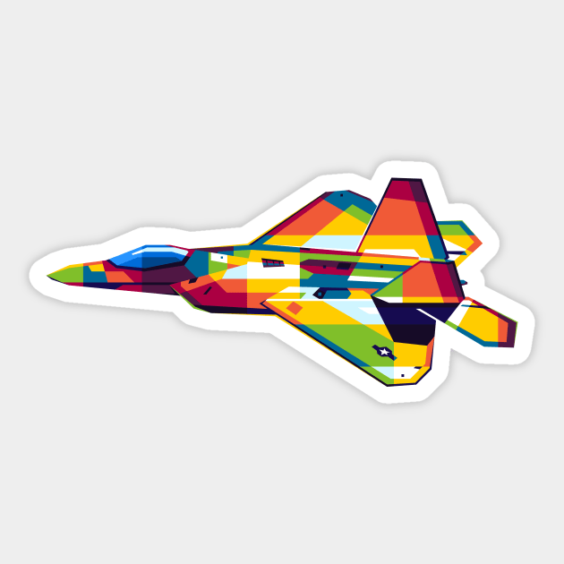 F-22 Raptor Sticker by wpaprint